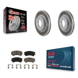 [Front] 2003-2005 Mazda 6 Premium Coated Rotors & Ceramic Pads Brake Kit For Max Braking