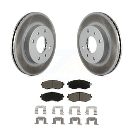 Front Coated Brake Rotor Ceramic Pad Kit For Nissan Sentra 240SX Stanza INFINITI