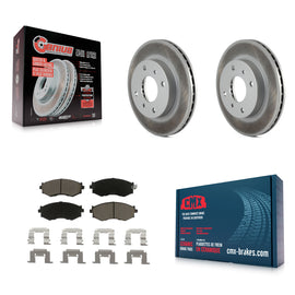 Front Coated Brake Rotor Ceramic Pad Kit For Nissan Sentra 240SX Stanza INFINITI