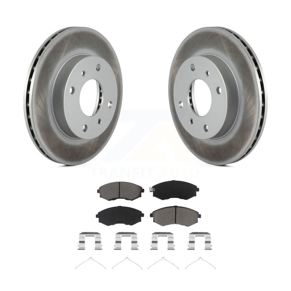 Kit de rotors de frein à disque à revêtement avant et de plaquettes en céramique pour INFINITI G20 