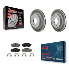 Front Coated Disc Brake Rotors And Ceramic Pads Kit For INFINITI G20