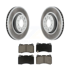 [Front] 2005-2007 Volvo V70 R Premium Coated Rotors & Ceramic Pads Brake Kit For Max Braking