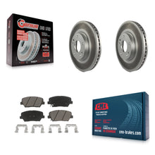 Load image into Gallery viewer, Front Coated Disc Brake Rotor &amp; Ceramic Pad Kit For Kia Sorento Hyundai Santa Fe