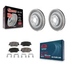 Load image into Gallery viewer, [Front] 2012-2017 Hyundai Azera Premium Coated Rotors &amp; Ceramic Pads Brake Kit For Max Braking