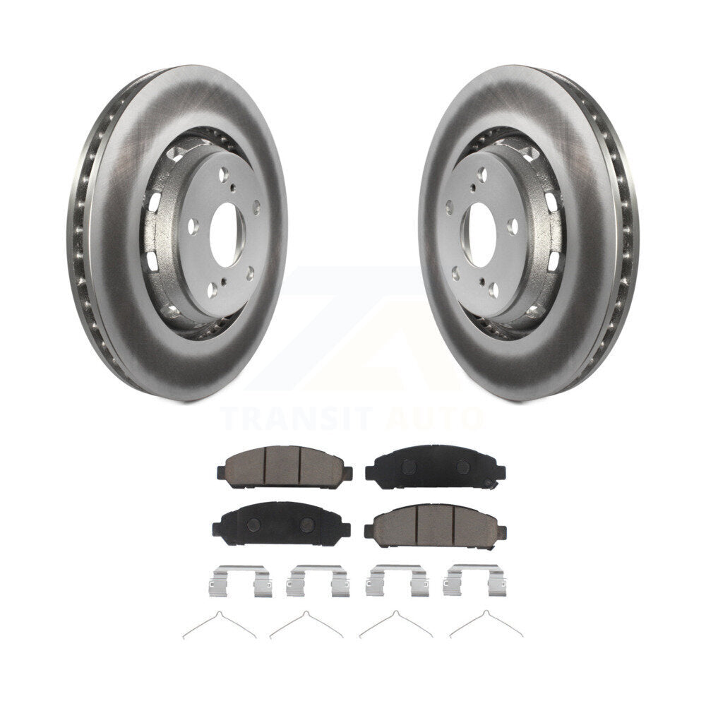 Rotors de frein à disque à revêtement avant et kit de plaquettes en céramique pour Toyota Venza 2009-2016 