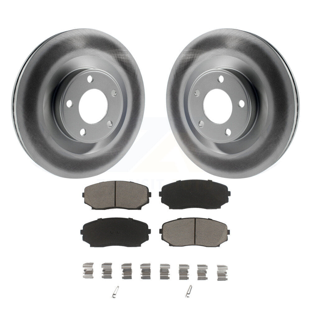 Kit de rotors de frein à disque et de plaquettes en céramique avec revêtement avant, pour Ford Edge Lincoln MKX 