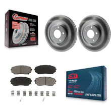 Load image into Gallery viewer, Front Coated Disc Brake Rotors And Ceramic Pads Kit For Ford Edge Lincoln MKX