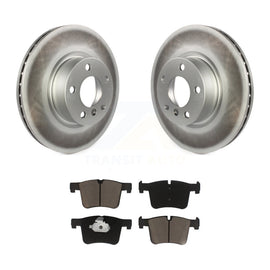 Front Coated Disc Brake Rotors And Ceramic Pads Kit For BMW X3 X4