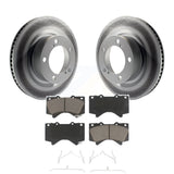 Rotor de frein à revêtement avant et Kit de plaquettes en céramique pour Toyota Tundra Sequoia Lexus LX570 