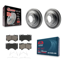 Load image into Gallery viewer, Front Coated Brake Rotor &amp; Ceramic Pad Kit For Toyota Tundra Sequoia Lexus LX570