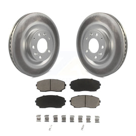 [Front] 2007-2015 Mazda CX-9 Premium Coated Rotors & Ceramic Pads Brake Kit For Max Braking