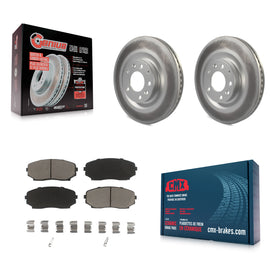 [Front] 2007-2015 Mazda CX-9 Premium Coated Rotors & Ceramic Pads Brake Kit For Max Braking