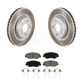 [Front] 2012-2016 Honda CR-V FWD Premium Coated Rotors & Ceramic Pads Brake Kit For Max Braking