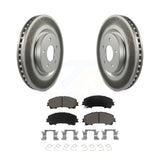 Front Coated Disc Brake Rotors And Ceramic Pads Kit For Nissan Rogue