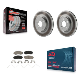 [Front] 2011-2014 Honda Odyssey Premium Coated Rotors & Ceramic Pads Brake Kit For Max Braking