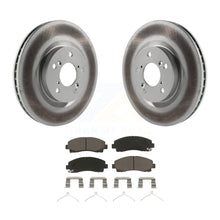 Charger l&#39;image dans la galerie, Front Coated Disc Brake Rotors And Ceramic Pads Kit For 2009-2014 Acura TL