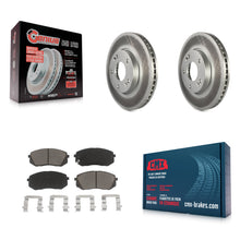 Load image into Gallery viewer, [Front] 2007-2009 Kia Rondo Premium Coated Rotors &amp; Ceramic Pads Brake Kit For Max Braking