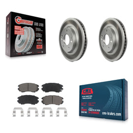 [Front] 2010-2011 Kia Soul 2.0L Premium Coated Rotors & Ceramic Pads Brake Kit For Max Braking