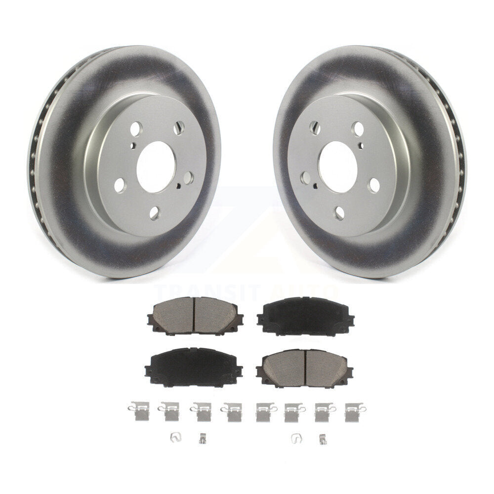 Front Coat Disc Brake Rotor Ceramic Pad Kit For Toyota Prius Corolla Prime AWD-e