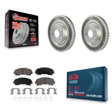Load image into Gallery viewer, Front Coated Disc Brake Rotors And Ceramic Pads Kit For INFINITI Q50 QX50 Q60
