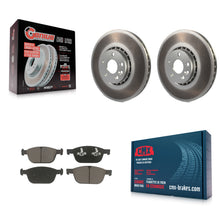 Load image into Gallery viewer, [Front] 2010-2015 Volvo XC60 Premium Coated Rotors &amp; Ceramic Pads Brake Kit For Max Braking