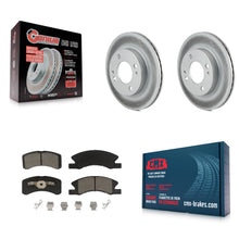 Charger l'image dans la galerie, [Front] 2014-2015 Mitsubishi Mirage Premium Coated Rotors &amp; Ceramic Pads Brake Kit For Max Braking