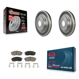 Front Coated Disc Brake Rotors And Ceramic Pads Kit For Suzuki SX4 Crossover