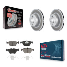 Load image into Gallery viewer, Front Coated Brake Rotor Ceramic Pad Kit For BMW 328i 325i 128i 328xi 325xi 323i