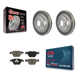 Front Coat Brake Rotors Ceramic Pad Kit For BMW 535i xDrive 640i Gran Coupe 535d