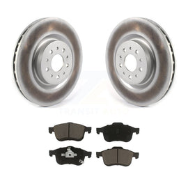 [Front] 2015-2021 Ram ProMaster City Premium Coated Rotors & Ceramic Pads Brake Kit For Max Braking