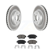 Charger l&#39;image dans la galerie, Front Coated Disc Brake Rotors And Ceramic Pads Kit For 2004-2009 Toyota Prius