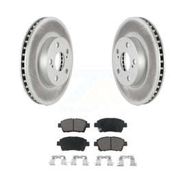 [Front] 2004-2009 Toyota Prius Premium Coated Rotors & Ceramic Pads Brake Kit For Max Braking