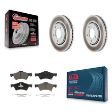 Charger l'image dans la galerie, Front Coated Disc Brake Rotor Ceramic Pad Kit For Dodge Caravan Chrysler Voyager