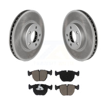 Charger l&#39;image dans la galerie, Front Coated Disc Brake Rotors And Ceramic Pads Kit For BMW X5