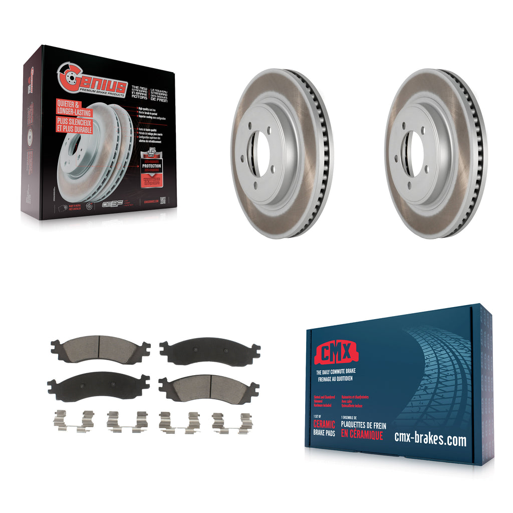 Front Coat Disc Brake Rotor Ceramic Pad Kit For Ford Explorer Sport Trac Mercury