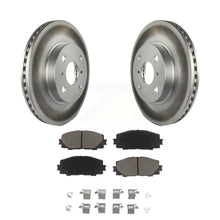 Load image into Gallery viewer, Front Coated Disc Brake Rotors Ceramic Pad Kit For Toyota Yaris Prius C Scion iQ