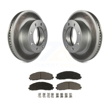 Load image into Gallery viewer, Front Coated Brake Rotor &amp; Ceramic Pad Kit For Ford F-250 Super Duty F-350 F-450