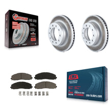 Load image into Gallery viewer, Front Coated Disc Brake Rotors &amp; Ceramic Pad Kit For Ford F-350 Super Duty F-250
