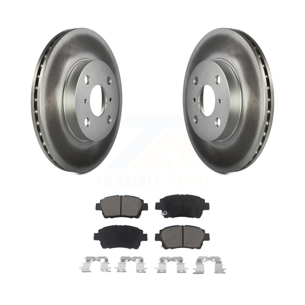 Front Coated Disc Brake Rotors And Ceramic Pads Kit For Toyota Echo MR2 Spyder