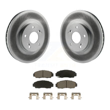 Load image into Gallery viewer, Front Coated Disc Brake Rotor &amp; Ceramic Pad Kit For Honda Accord Acura TL TSX CL