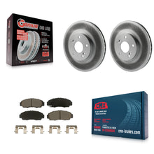 Load image into Gallery viewer, Front Coated Disc Brake Rotor &amp; Ceramic Pad Kit For Honda Accord Acura TL TSX CL