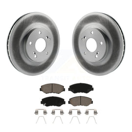 Front Coated Disc Brake Rotors And Ceramic Pads Kit For Honda Pilot Accord