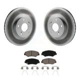 Front Coated Disc Brake Rotors And Ceramic Pads Kit For Honda Pilot Accord