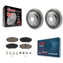 Charger l'image dans la galerie, Front Coated Disc Brake Rotors And Ceramic Pads Kit For Honda Odyssey Acura MDX