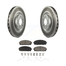 Charger l&#39;image dans la galerie, Front Coated Disc Brake Rotors And Ceramic Pads Kit For Jeep Cherokee