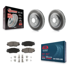Charger l'image dans la galerie, Front Coated Disc Brake Rotors And Ceramic Pads Kit For Lexus IS250