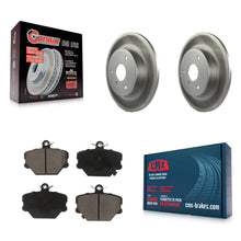 Charger l'image dans la galerie, Front Coated Disc Brake Rotors And Ceramic Pads Kit For Smart Fortwo