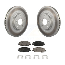 Charger l&#39;image dans la galerie, Front Coated Brake Rotors Ceramic Pad Kit For 2013-2016 Hyundai Santa Fe XL 3.3L