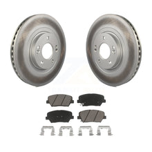 Charger l&#39;image dans la galerie, Front Coated Brake Rotors Ceramic Pad Kit For Hyundai Santa Fe Sport Kia Sorento