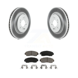 Front Coat Brake Rotor Ceramic Pad Kit For Honda CR-V Acura RDX Accord Crosstour